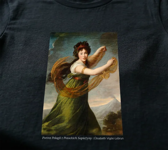 Koszulka z nadrukiem Portret Pelagii z Potockich Sapieżyny Élisabeth Vigée-Lebrun