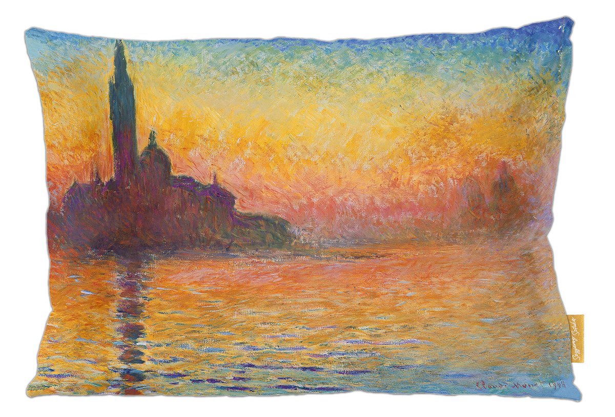Poduszka dekoracyjna na prezent z obrazem San Giorgio maggiore at dusk Claude Monet Szyjemy Sztukę