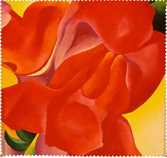 Ściereczka do okularów czerwona kanna Georgia O’Keeffe