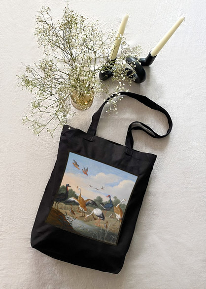 Torba z naszywką Czaple i kaczki na rzece Jan van Kessel (starszy) 