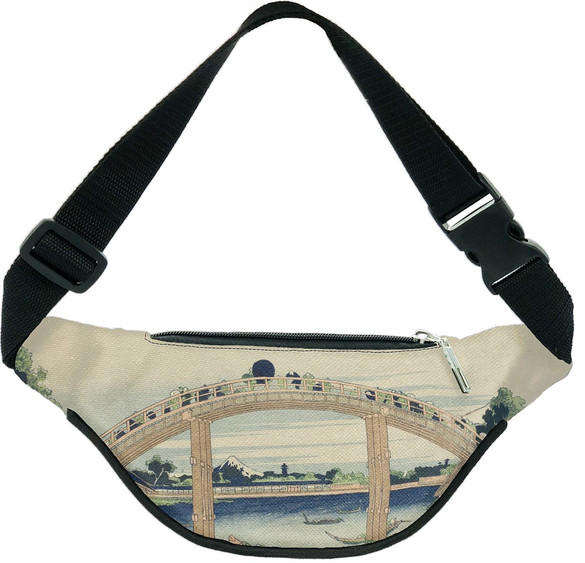 Nerka Pod mostem Mannen w Fukagawa Katsushika Hokusai