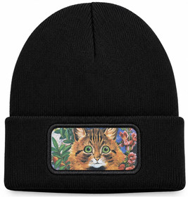 Czapka zimowa Studium kota Louis Wain – czarna