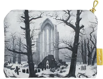Kosmetyczka mini Cmentarz w śniegu Caspar David Friedrich