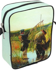 Torba listonoszka Rybacy brodzący w wodzie Leon Wyczółkowski
