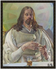 Naszywka Chrystus w Emaus - środkowa część tryptyku Jacek Malczewski