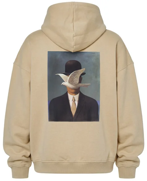 Bluza oversize Mężczyzna w meloniku René Magritte