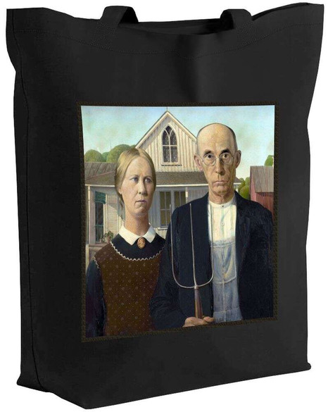 Torba z naszywką American Gothic Grant Wood
