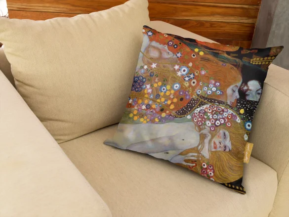 Poduszka Węże Wodne II Gustav Klimt