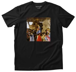 Koszulka z naszywką Pokłon Trzech Króli Sandro Botticelli