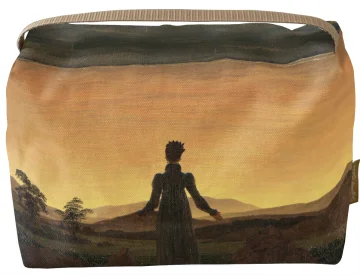 Kosmetyczka kuferek Kobieta na tle zachodzącego słońca Caspar David Friedrich