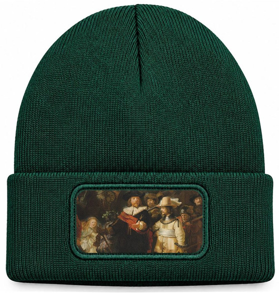 Czapka zimowa Straż nocna Rembrandt – zielona