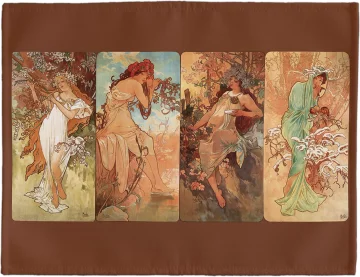 Podkładka na stół 4 pory roku Alfons Mucha