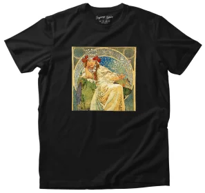 Koszulka z nadrukiem Princess Hyacinth Alfons Mucha