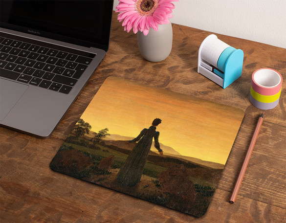 Podkładka Kobieta na tle zachodzącego słońca Caspar David Friedrich 36x29cm