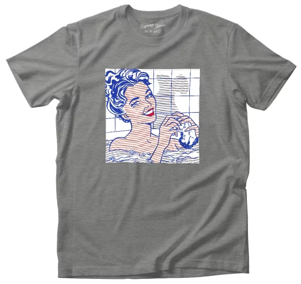 Koszulka z naszywką Woman in Bath Roy Lichtenstein