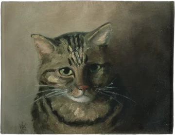 Podkładka na stół Studium głowy kota tabby Louis Wain