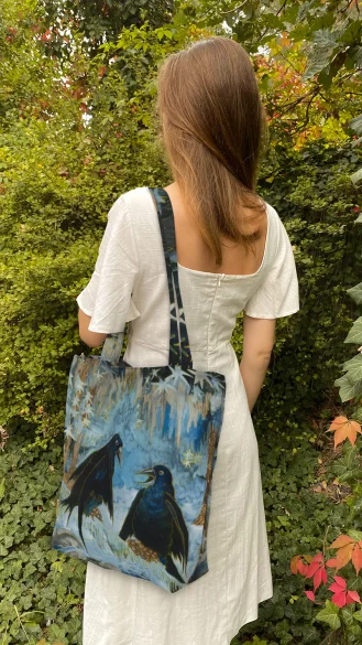Torba na ramię shopper Zima Michalina Janoszanka