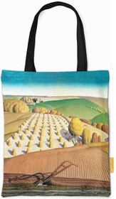 Torba na ramię Fall Plowing Grant Wood