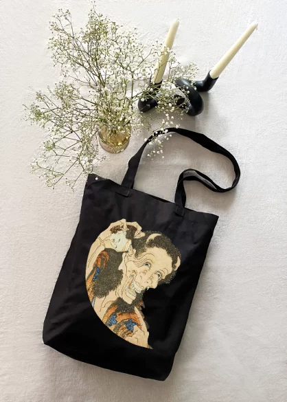 Torba bawełniana Śmiejący się Demon Katsushika Hokusai