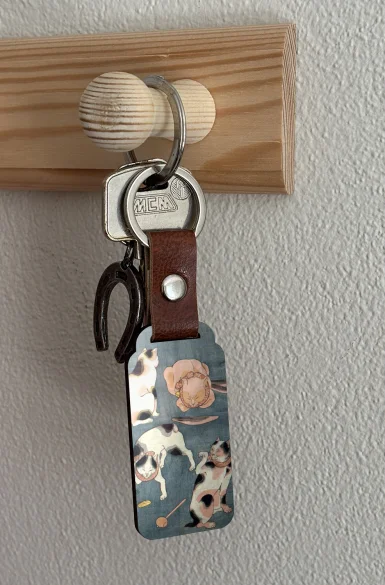 Brelok Przysłowia Ilustrowane przez Koty Utagawa Kuniyoshi