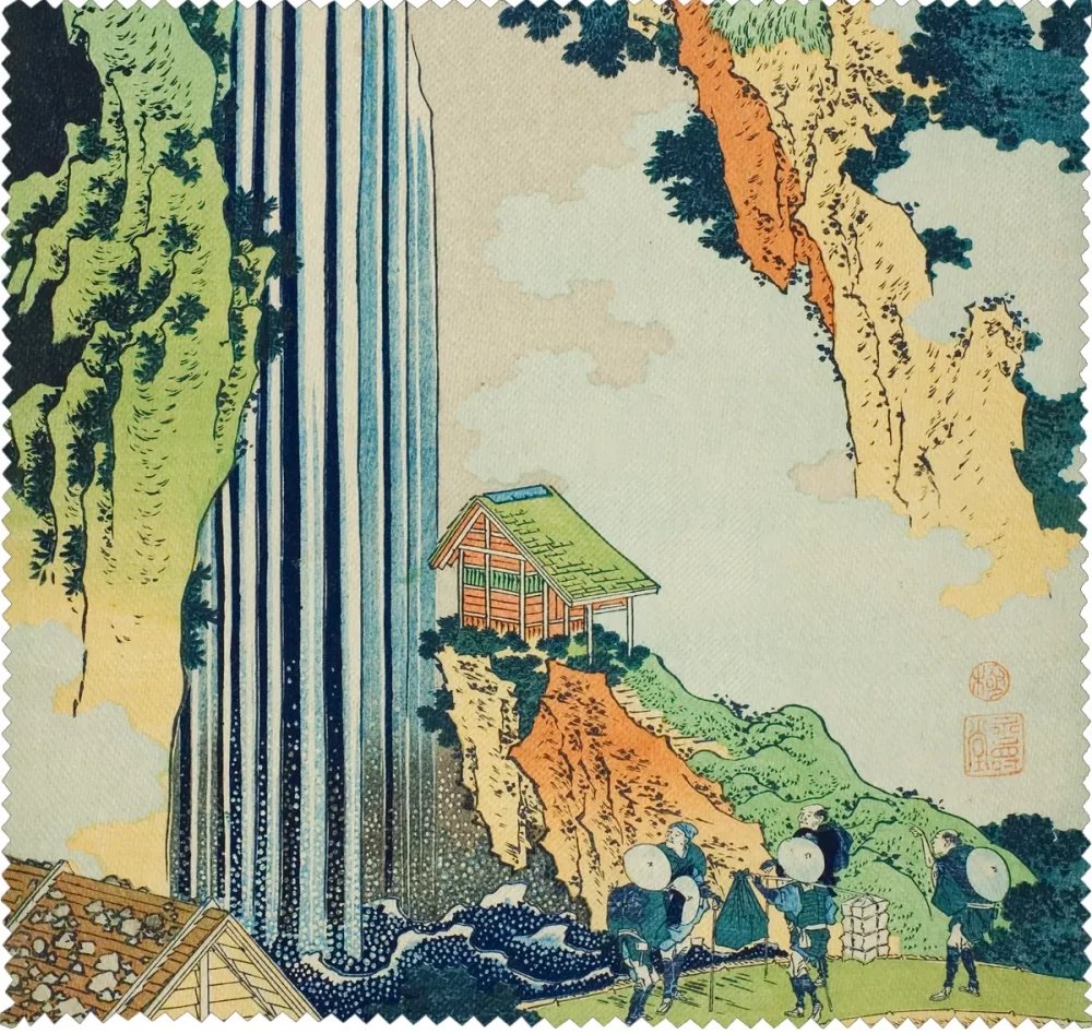 Ściereczka do okularów Wodospad Ono na drodze Kisokaidō Katsushika Hokusai