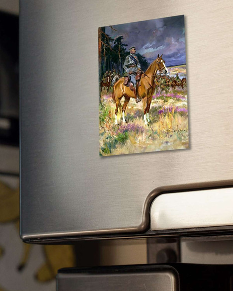 Magnes Józef Piłsudski na Kasztance Wojciech Kossak