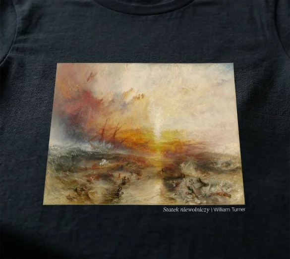 Koszulka z nadrukiem Statek niewolniczy William Turner