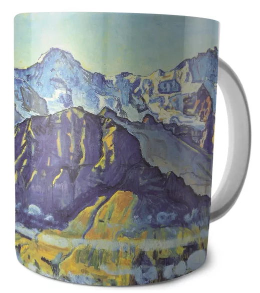 Kubek Eiger, Mönch und Jungfrau in der Morgensonne Ferdinand Hodler