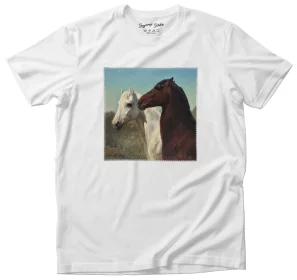 Koszulka z naszywką Dwa konie Rosa Bonheur