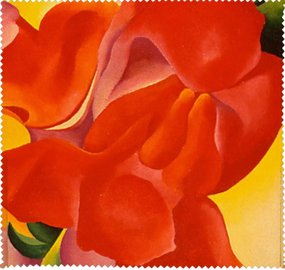 Ściereczka do okularów czerwona kanna Georgia O’Keeffe