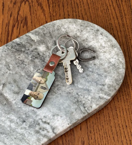 Brelok American Gothic Grant Wood