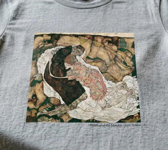 Koszulka z nadrukiem Death and the Maiden Egon Schiele