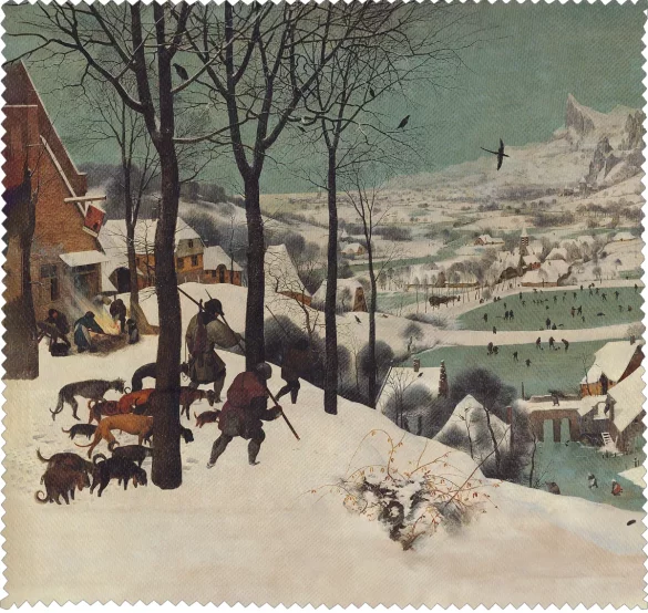 Ściereczka do okularów Myśliwi na śniegu Pieter Bruegel starszy