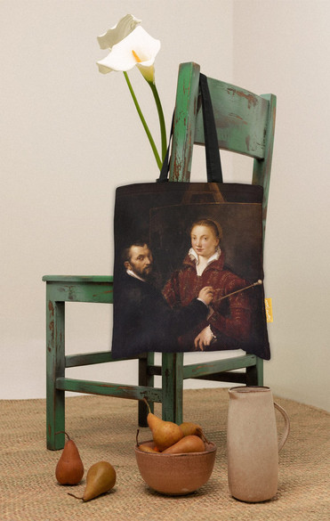 Torba na ramię Bernardino Campi malujący Sofonisbę Anguissolę Sofonisba Anguissola