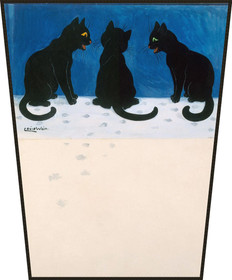 Ekran Czarne koty na śniegu Louis Wain