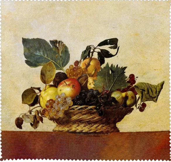 Ściereczka do okularów Kosz z owocami Caravaggio