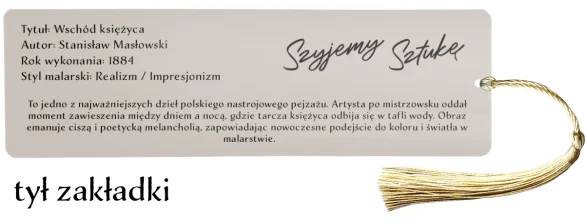 Zakładka do książki Wschód księżyca Stanisław Masłowski