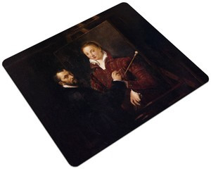 Podkładka Bernardino Campi malujący Sofonisbę Anguissolę Sofonisba Anguissola 24x19cm