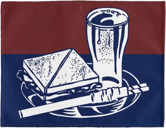 Podkładka na stół Sandwich and soda Roy Lichtenstein