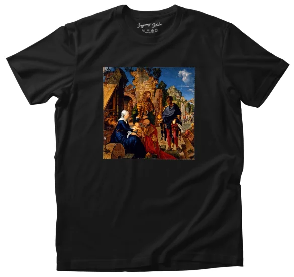 Koszulka z naszywką Hołd Trzech Króli Albrecht Dürer