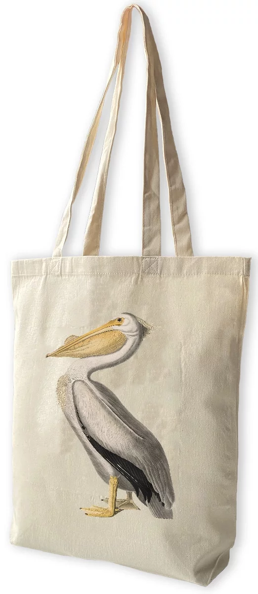 Torba bawełniana American White Pelican James Audubon, Biała