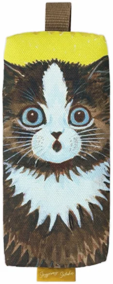 Piórnik szkolny prostokątny Kot w tęczy Louis Wain