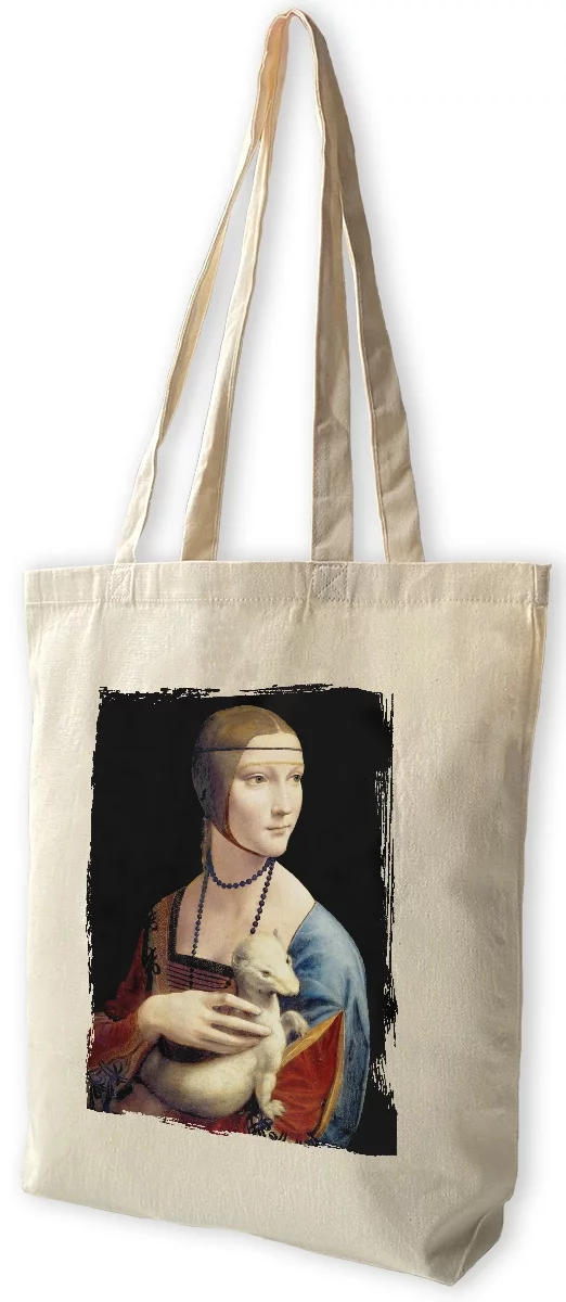 Torba bawełniana Dama z gronostajem Leonardo da Vinci