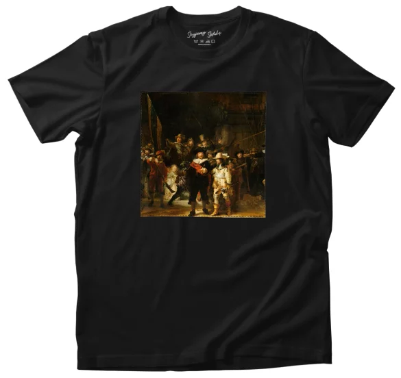 Koszulka z naszywką Straż nocna Rembrandt