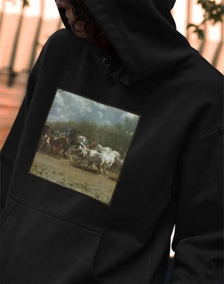 Bluza z naszywką Targ koni Rosa Bonheur