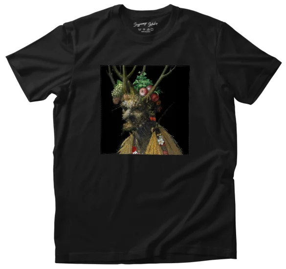 Koszulka z naszywką Cztery pory roku w jednej głowie Giuseppe Arcimboldo