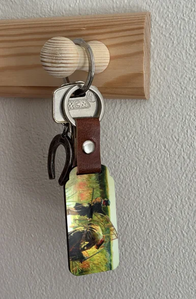 Brelok Rybacy brodzący w wodzie Leon Wyczółkowski