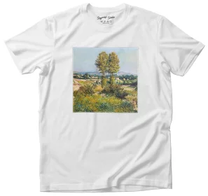 Koszulka z naszywką Krajobraz w Argenteuil Gustave Caillebotte