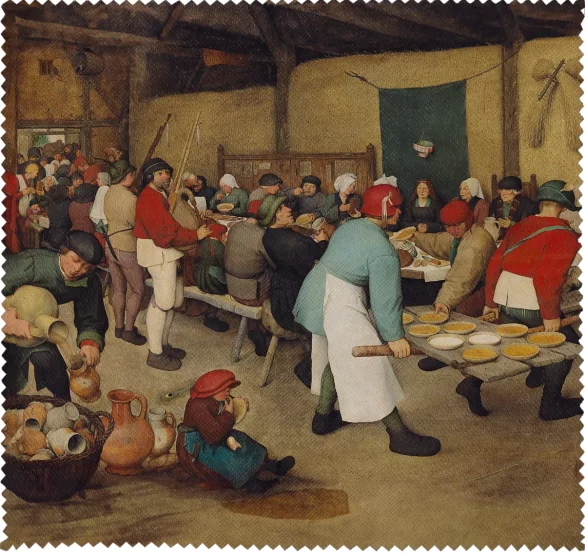 Ściereczka do okularów Chłopskie wesele Pieter Bruegel starszy
