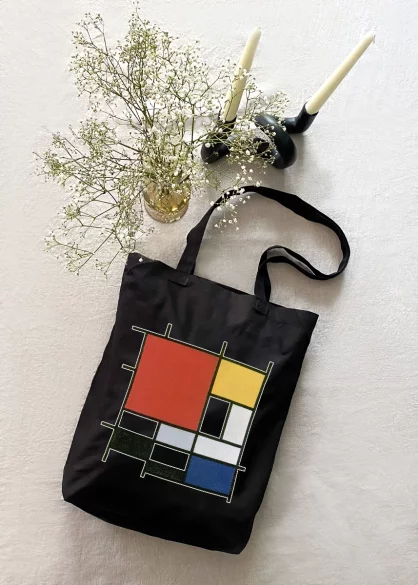 Torba bawełniana Kompozycja w czerwieni, żółci, błękicie i czerni Piet Mondrian